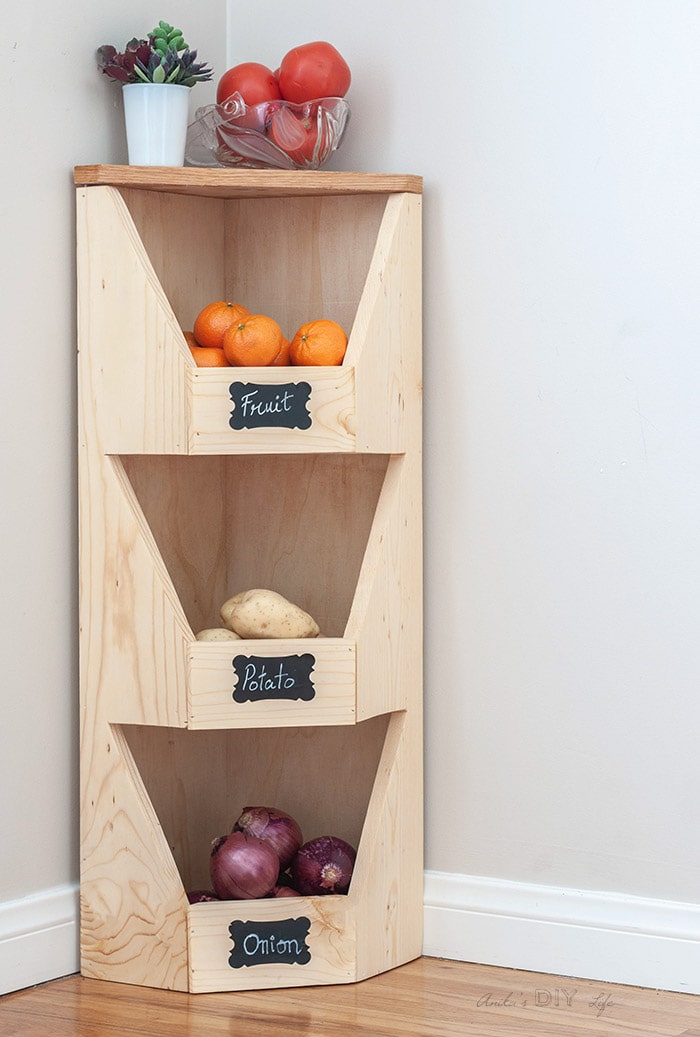 Wooden Vegetable Storage Bin Plans Image To U