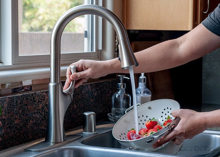 How to Install a Kitchen Sink Soap Dispenser - The Handyman's Daughter