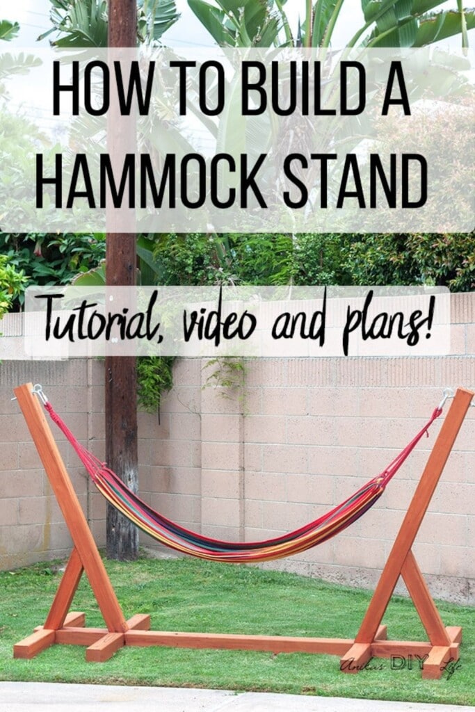 Easy DIY Hammock Stand Using 3 Tools Full Tutorial, Video And Plans