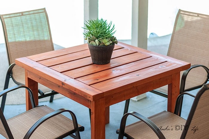 How To Make A Simple DIY Outdoor Dining Table For $20 ... How To Make A Simple DIY Outdoor Dining Table For $20 ...