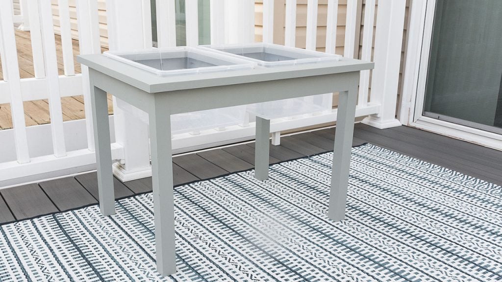 DIY water table in balcony