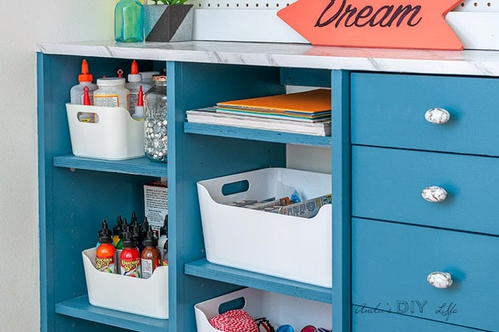 How To Build A Diy Craft Closet Organizer With Drawers Anika S