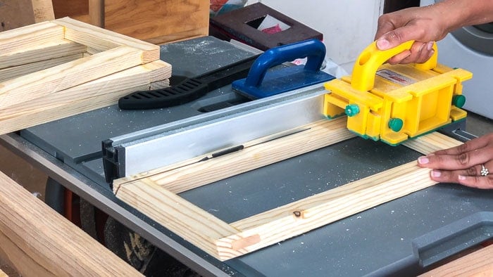 Cutting angles for the DIY hexagon table