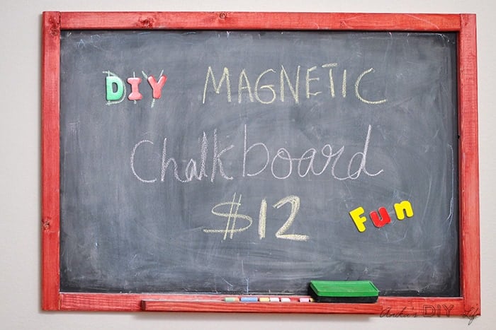 Magnetic chalkboard paint top