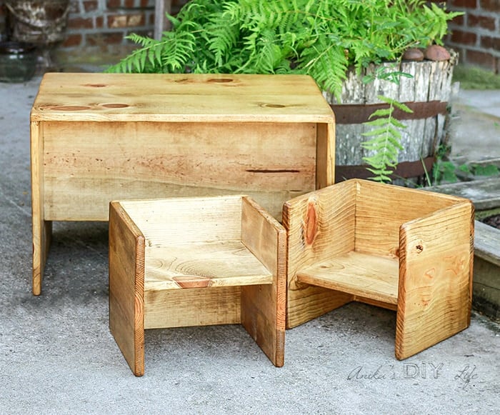 kids desk bench