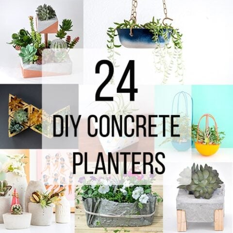 Easy Modern DIY Copper Decor With Concrete Flowers - Anika's DIY Life
