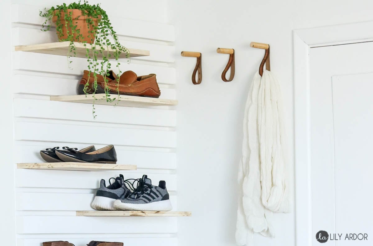 DIY Closet Shoe Trays - Jaime Costiglio