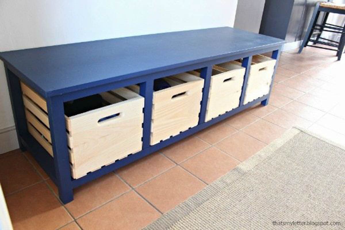 DIY Entryway Shoe Rack Bench Plans shoe Storage Plans, Boot Bench