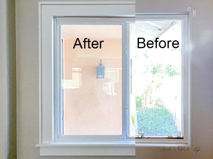 How To Trim A Window With Bullnose Corners Tutorial Anika's DIY Life