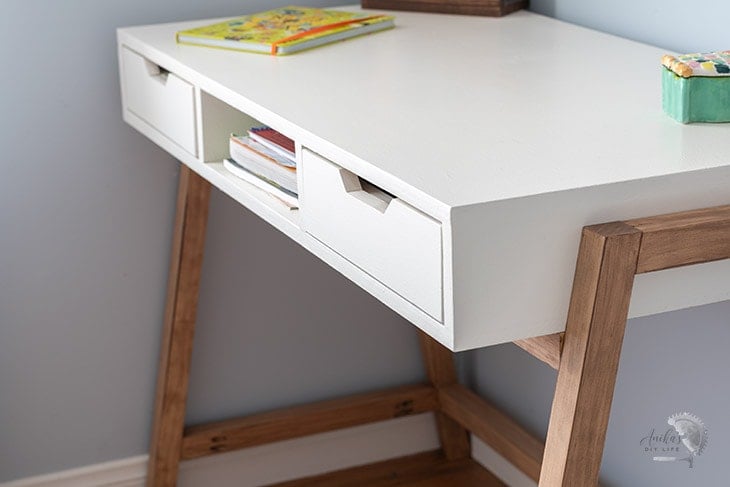 close up of top of desk 