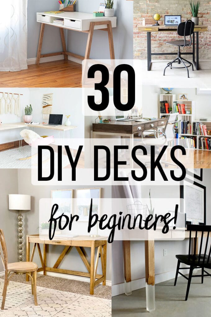 Easy DIY Desk for $40 --And Just 4 Tools! FREE PLANS!