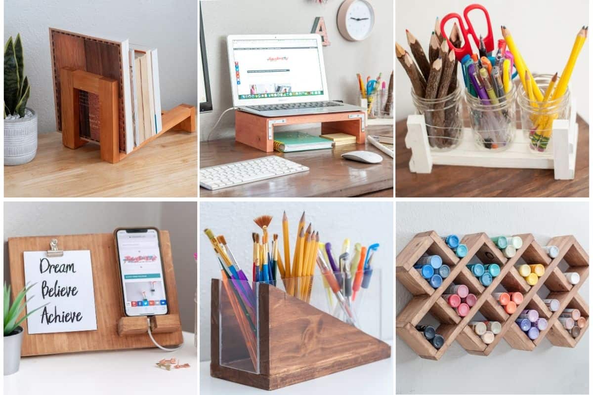 21 Easy And Creative DIY Organizer Ideas For Your Desk - Anika's DIY Life, image size:1200x800