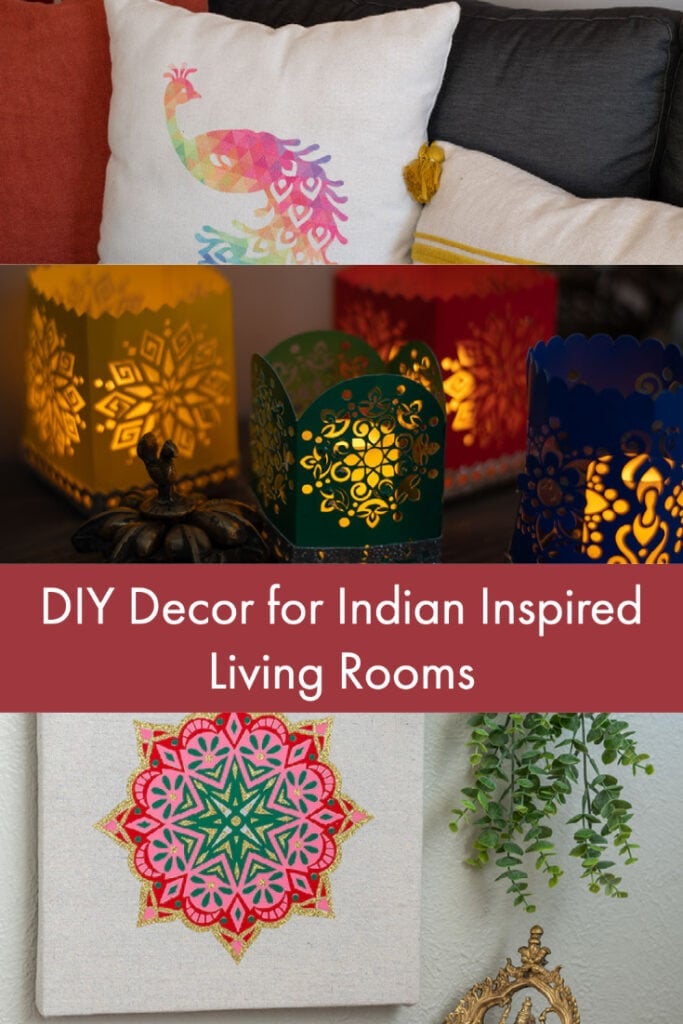 collage of Indian inspired crafts with text overlay