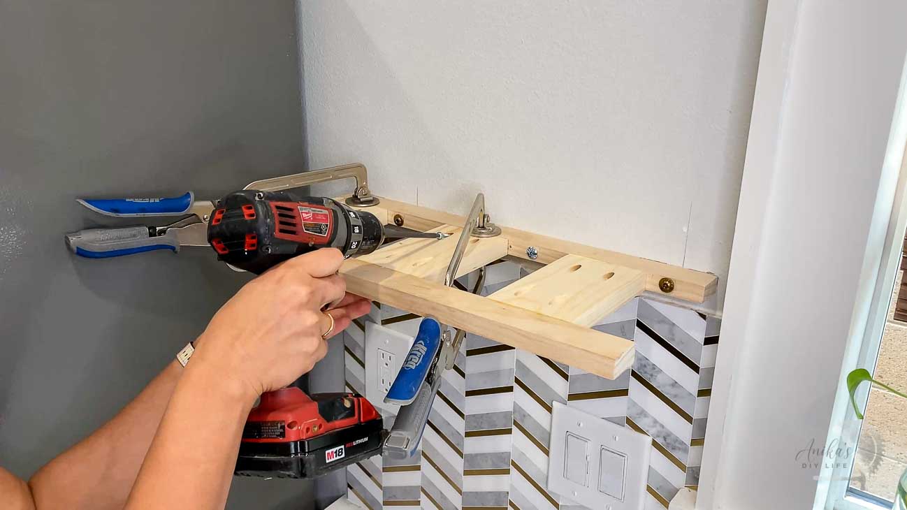 How To Build Seamless DIY Floating Kitchen Shelves - Anika's DIY Life