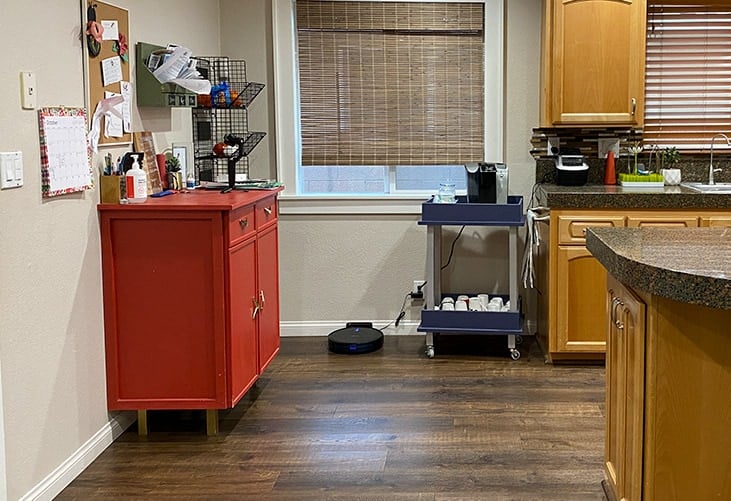 Kitchen without the cabinets