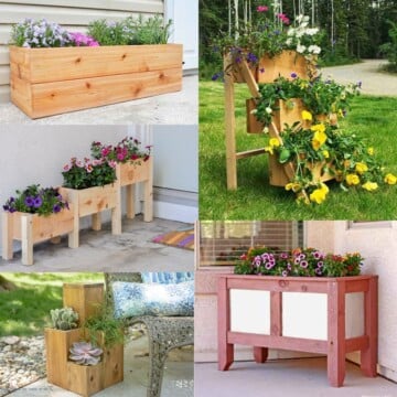 How To Build A DIY Tall Modern Planter - Anika's DIY Life