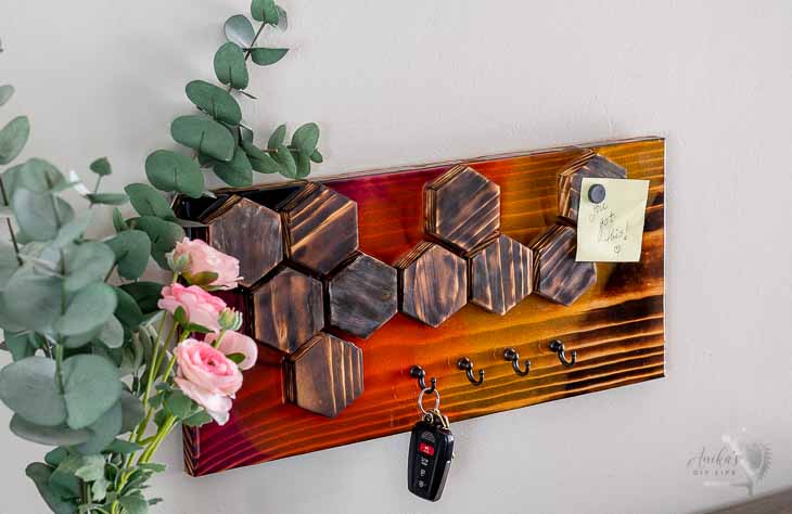 Woodworking key holder hotsell