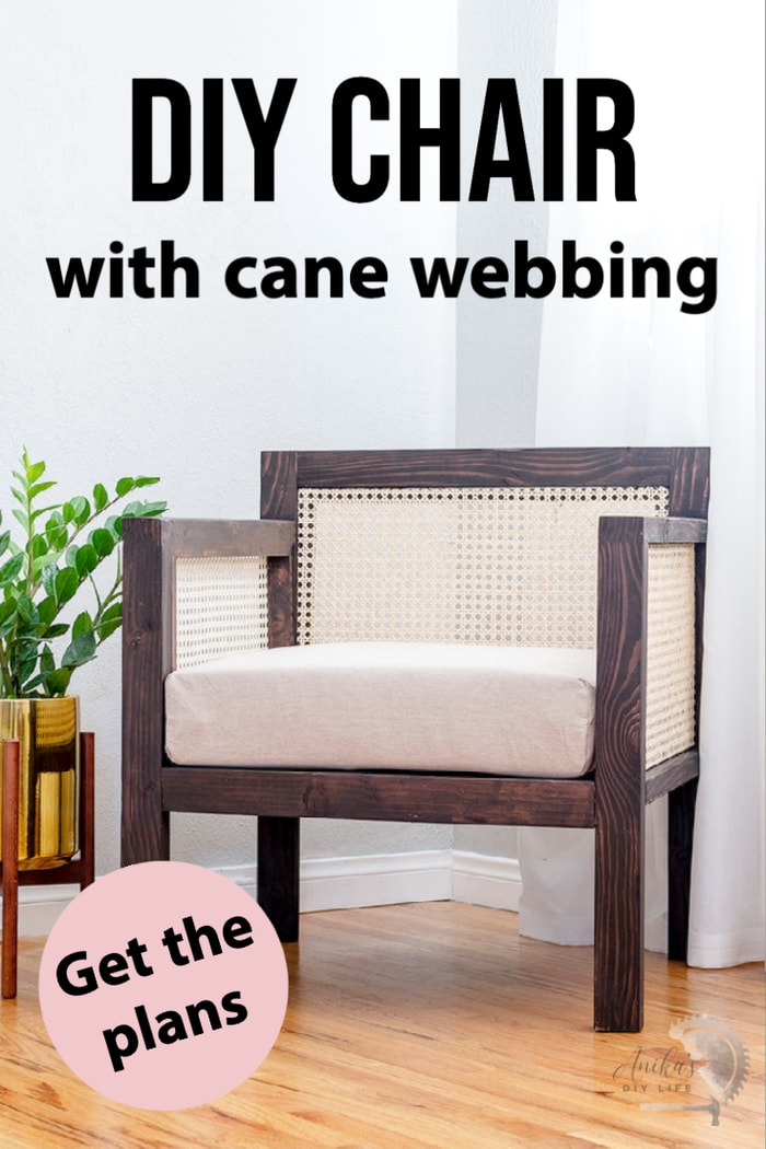 DIY Wood Chair With Cane Webbing [Woodworking Plans] - Anika's DIY Life
