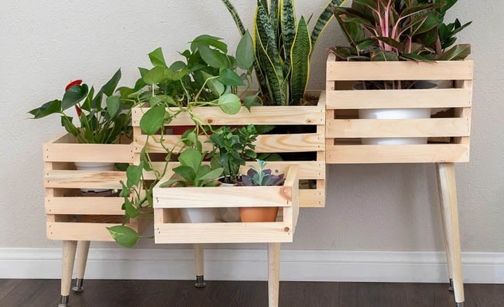 22 Easy wooden DIY Plant Stands You Can Make Today - Anika's DIY Life 22 Easy Wooden Diy Plant Stands You Can Make Today - Anika'S Diy Life