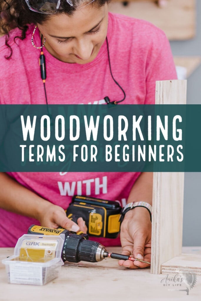 Woman using a drill and screw with text overlay
