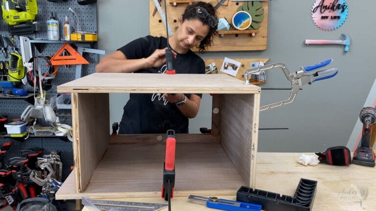 DIY Record Player Stand With Storage [PLANS] - Anika's DIY Life