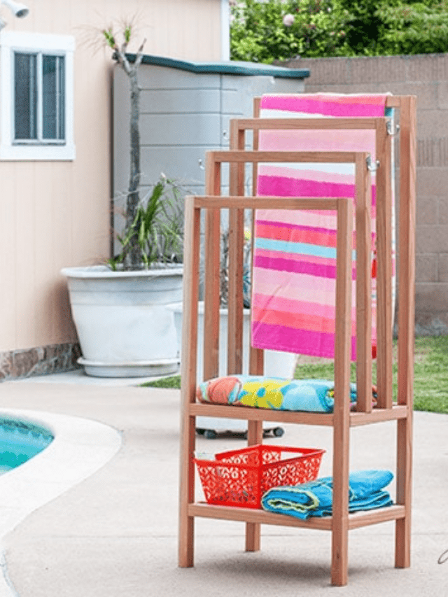 DIY Outdoor Towel Rack Anika's DIY Life