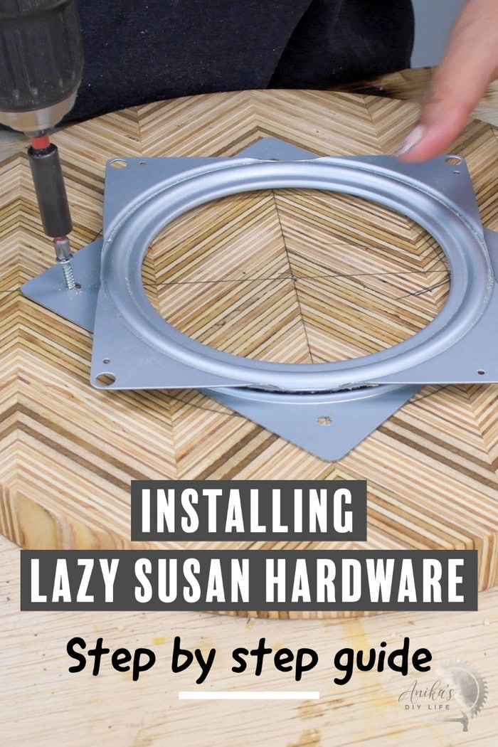 How To Install Lazy Susan Hardware Step By Step Anika's DIY Life