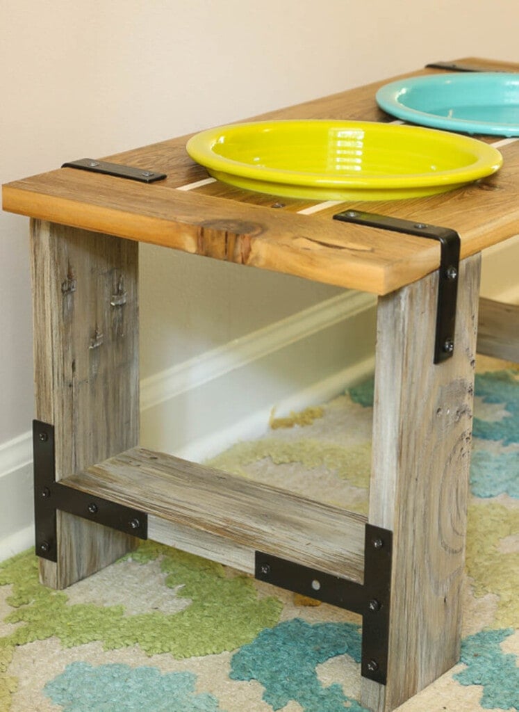 diy modern pet bowl stand – almost makes perfect