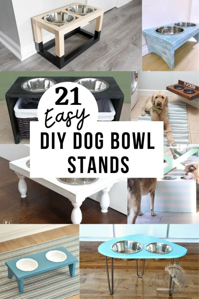 21 Easy DIY Dog Bowl Stand Ideas You Can Build Today! Anika's DIY Life