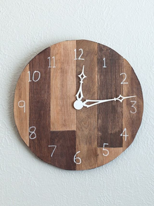 SIMPLE DIY WOOD CLOCK USING SCRAP PLYWOOD Anika's DIY Life