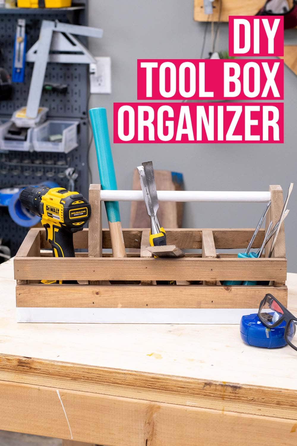 Easy Easy DIY Tool Box Organizer Using Wood With PLANS Anika's DIY Life