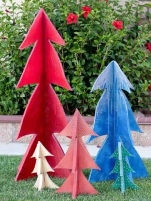 Christmas Trees Easy DIY Wooden Christmas Trees Anika's DIY Life