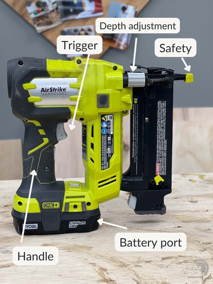Nail gun parts top