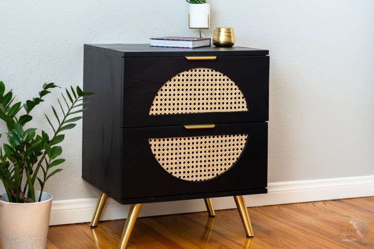 DIY Nightstand With Cane bing Anika's DIY Life