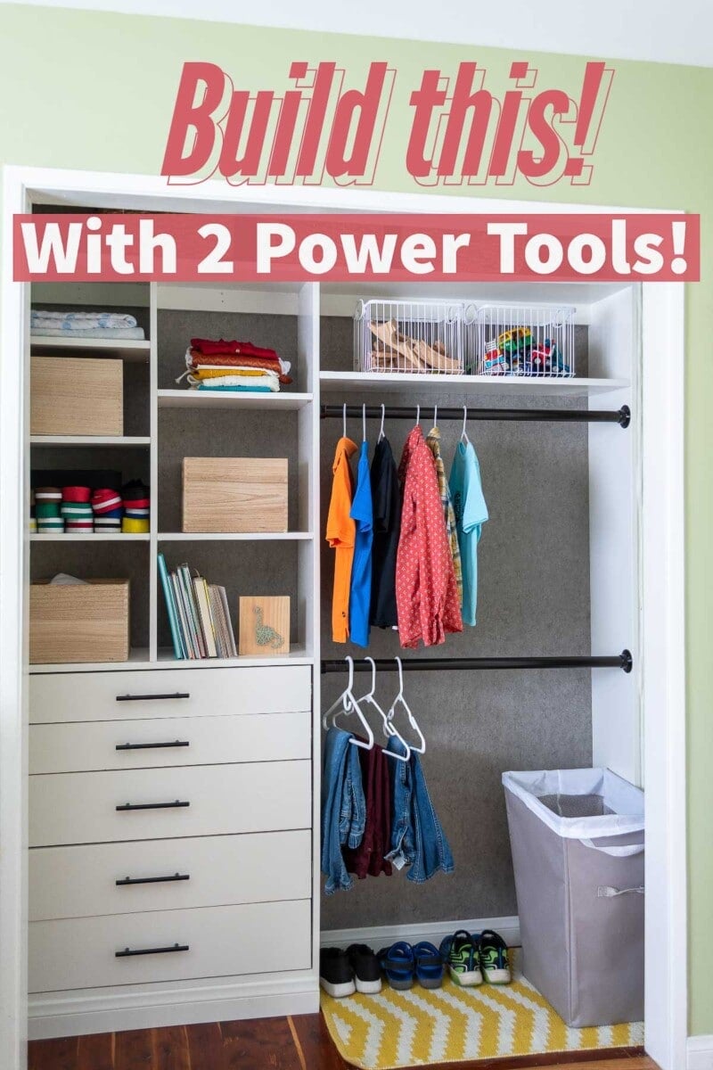 How To Build A DIY Closet Organizer (With Drawers)