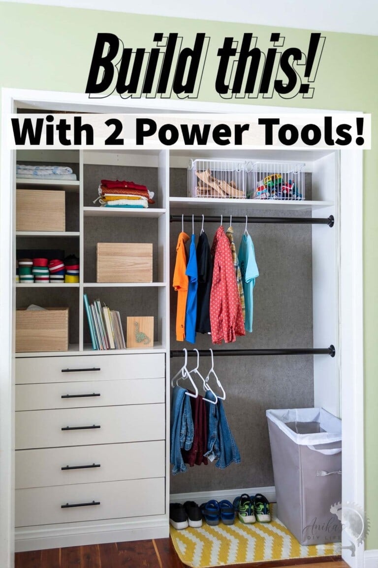 How To Build A DIY Closet Organizer (With Drawers)