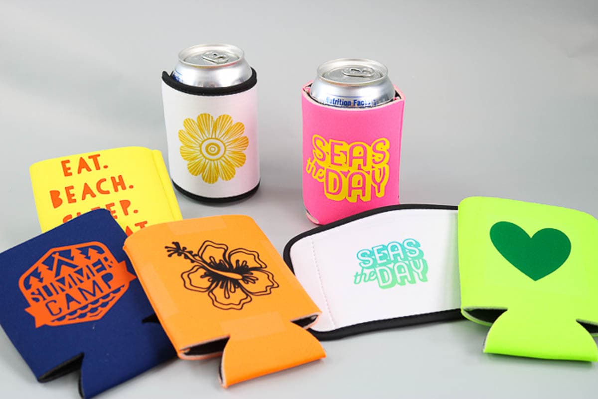 DIY SLIM CAN KOOZIES WITH A CRICUT Handmade Gifts Mad in Crafts