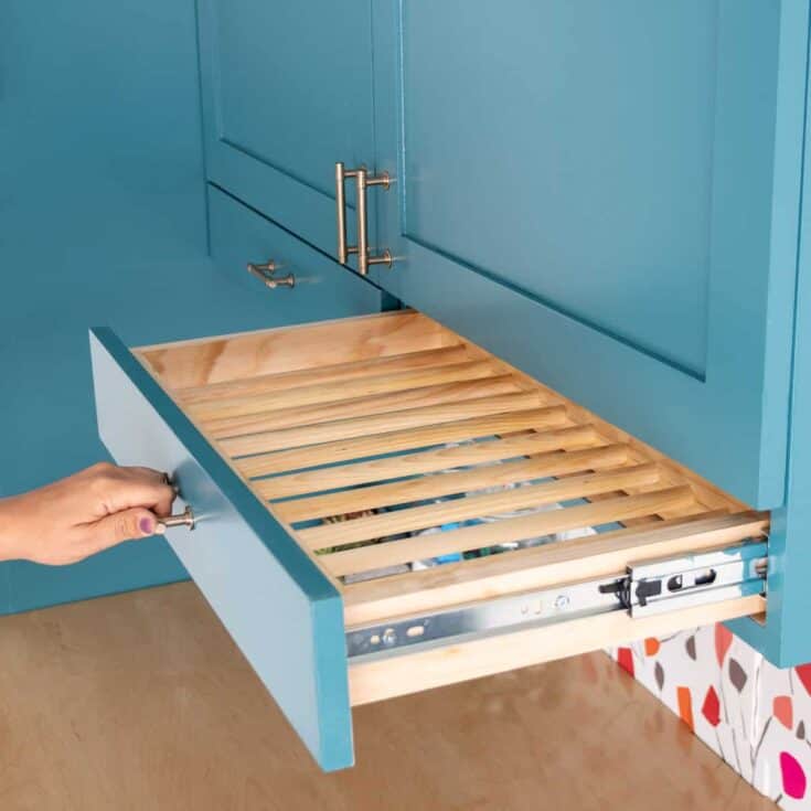 How To Build PullOut Drying Rack Drawers Anika's DIY Life