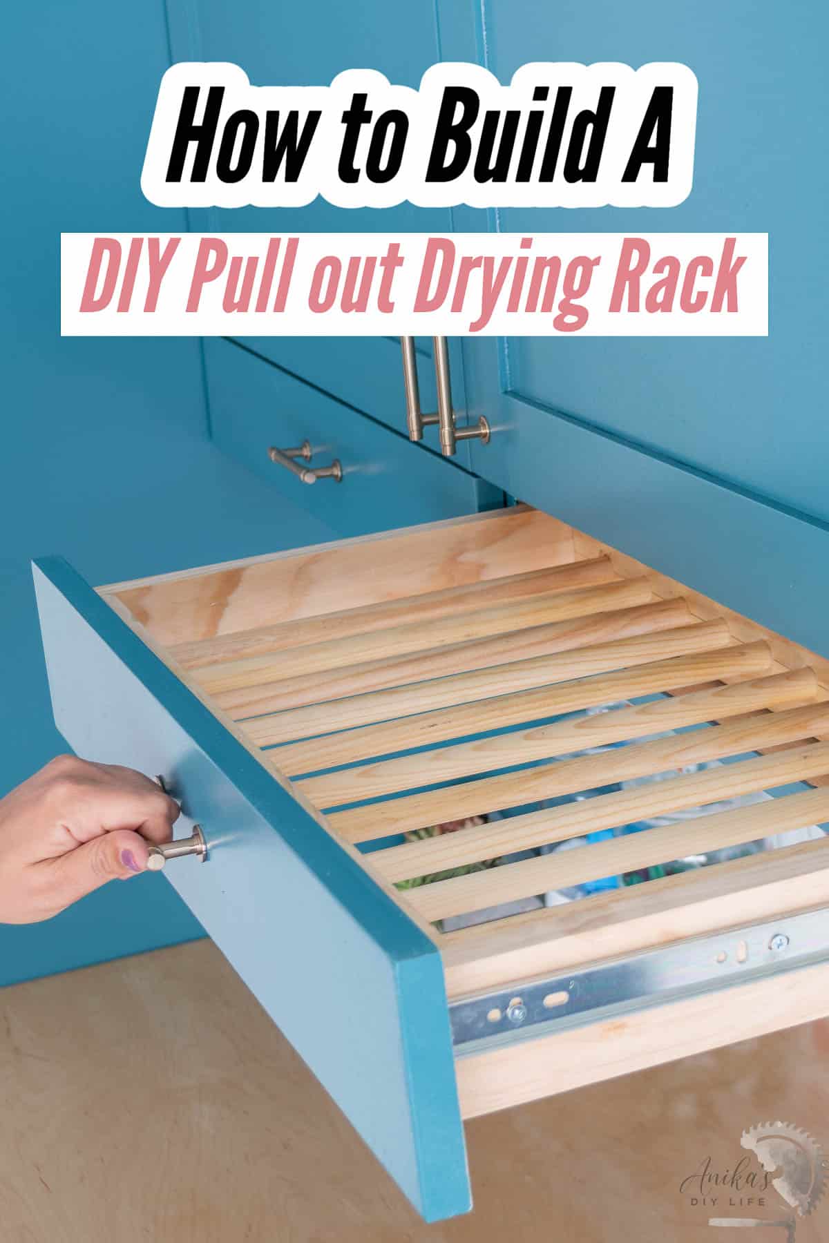 How To Build PullOut Drying Rack Drawers Anika's DIY Life
