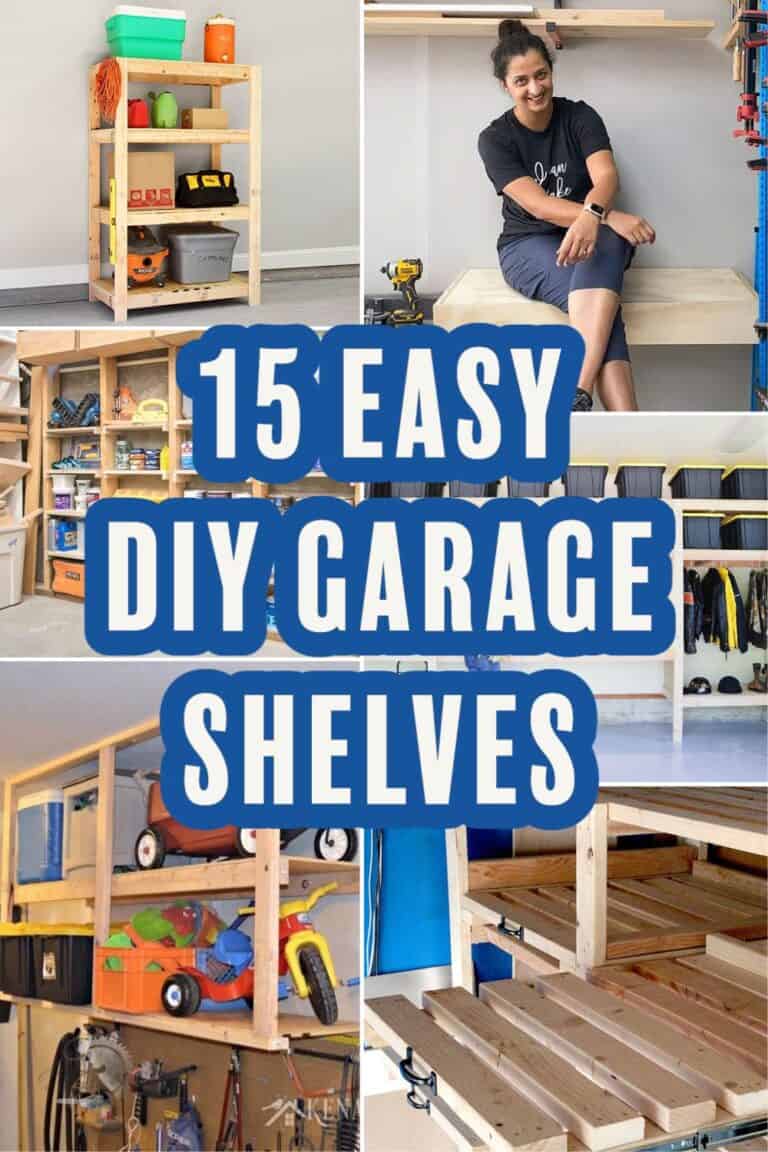 15 Easy DIY Garage Shelves With Build Plans Anika's DIY Life