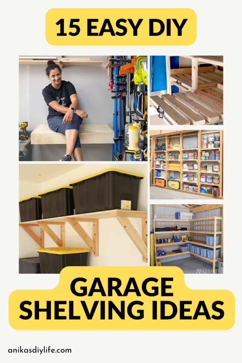15 Easy DIY Garage Shelves With Build Plans