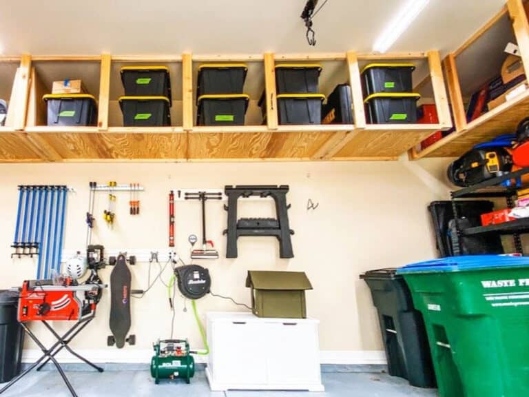 15 Easy DIY Garage Shelves With Build Plans - Anika's DIY Life