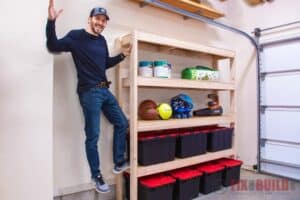 15 Easy DIY Garage Shelves With Build Plans - Anika's DIY Life