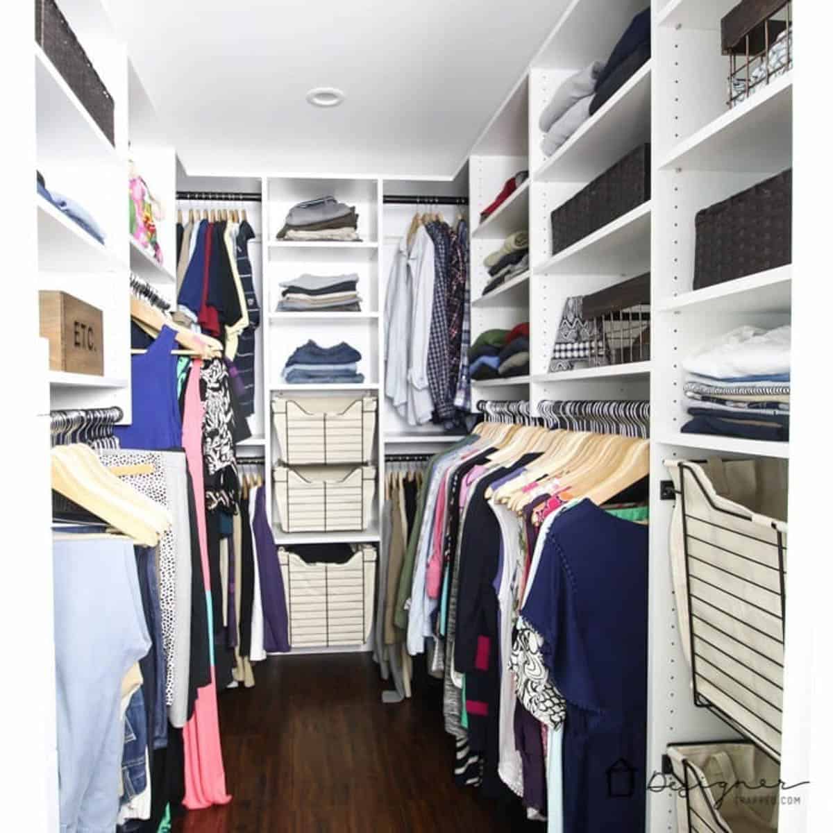 Walk-in closet DIY closet system