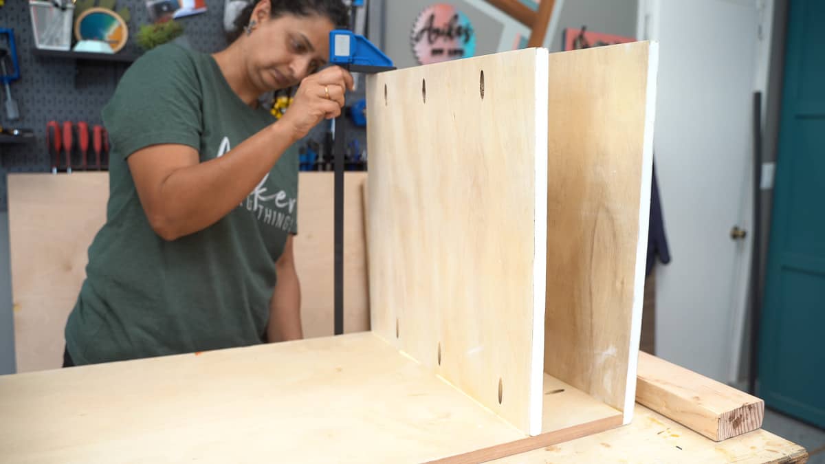 DIY Planer Stand With Storage And Folding Outfeed Table