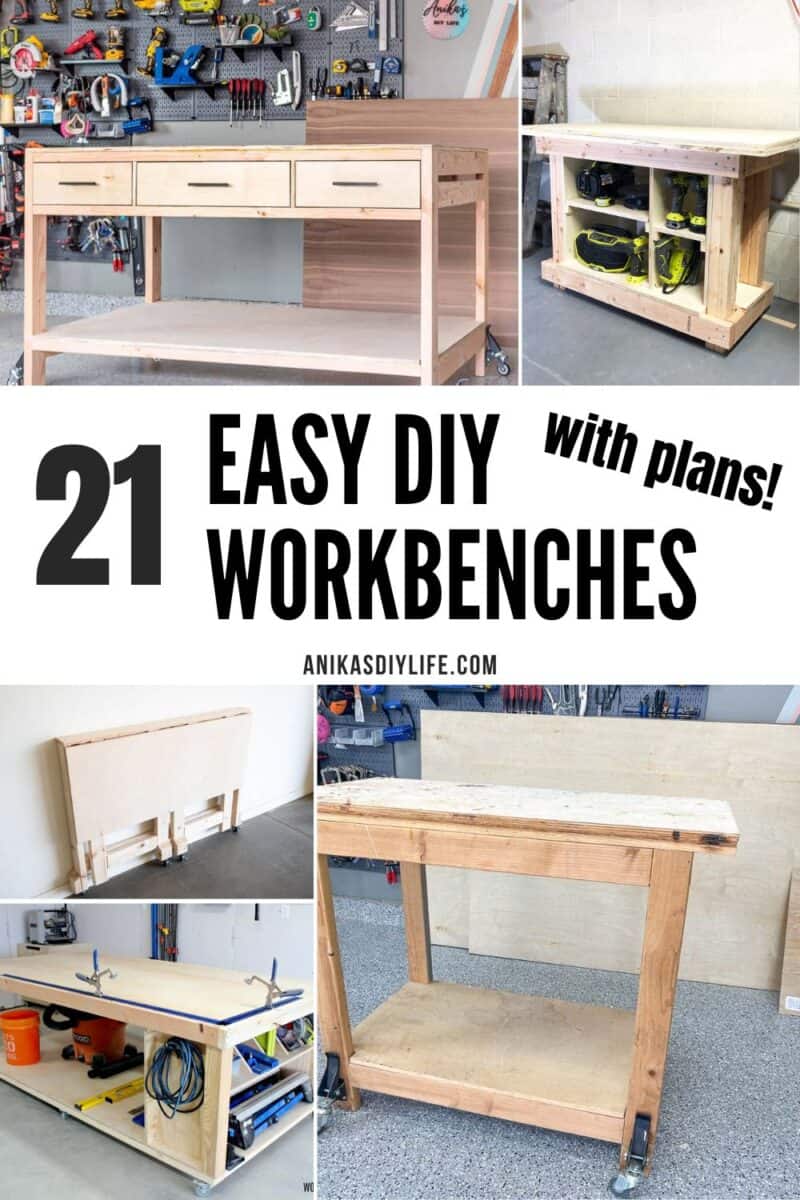 21 Best DIY Workbenches With Step By Step Plans