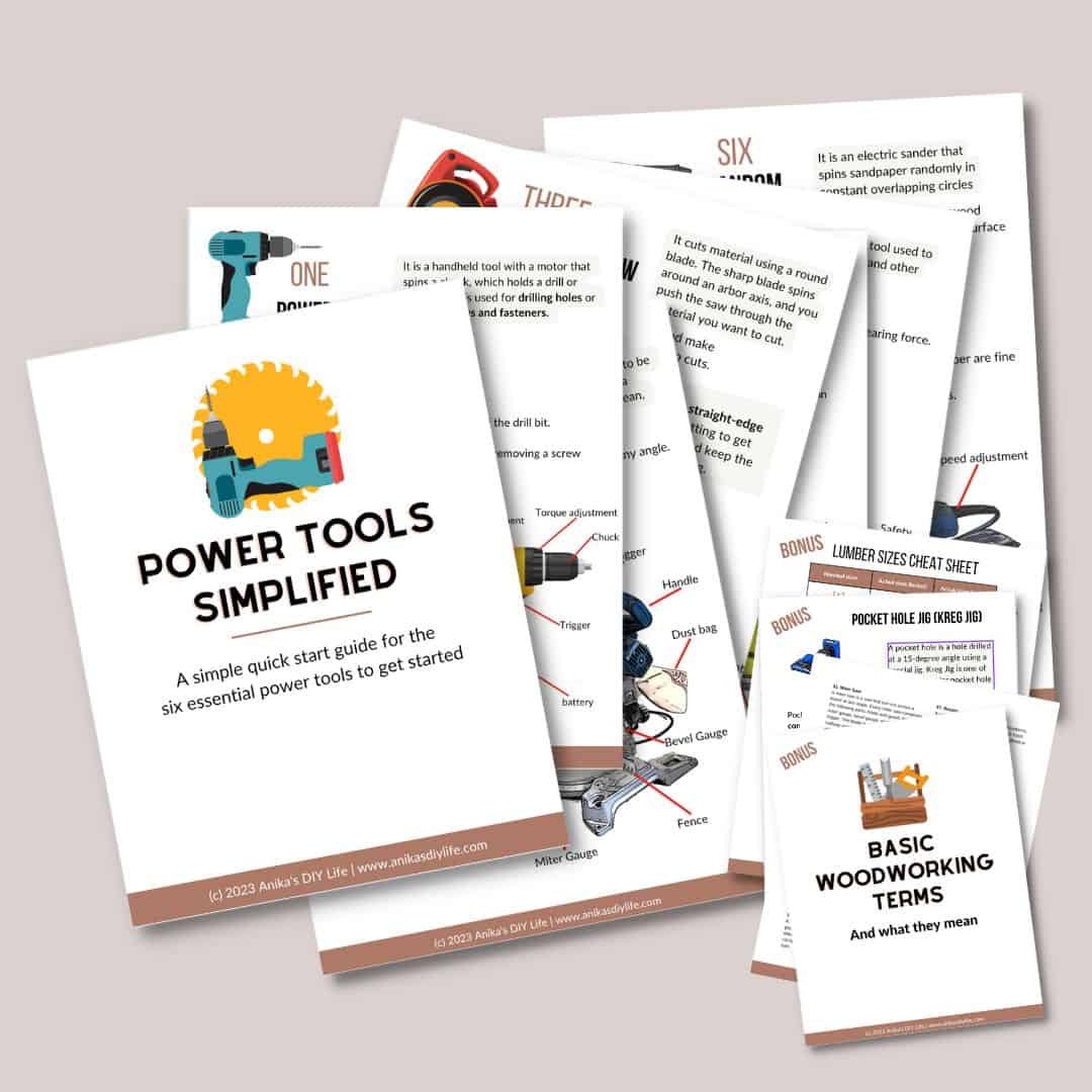 beginner power tools guide mock up