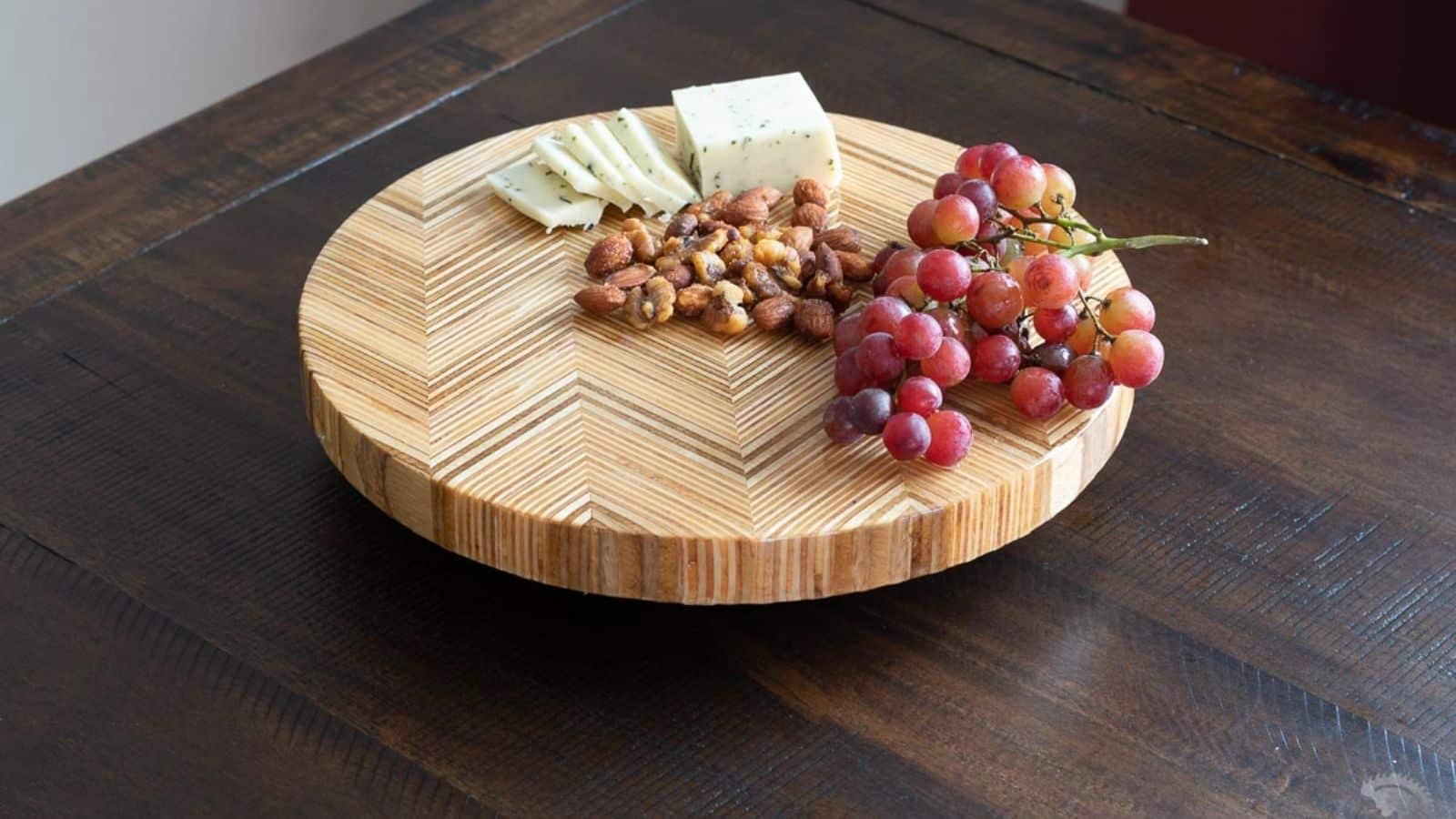 lazy susan made with plywood