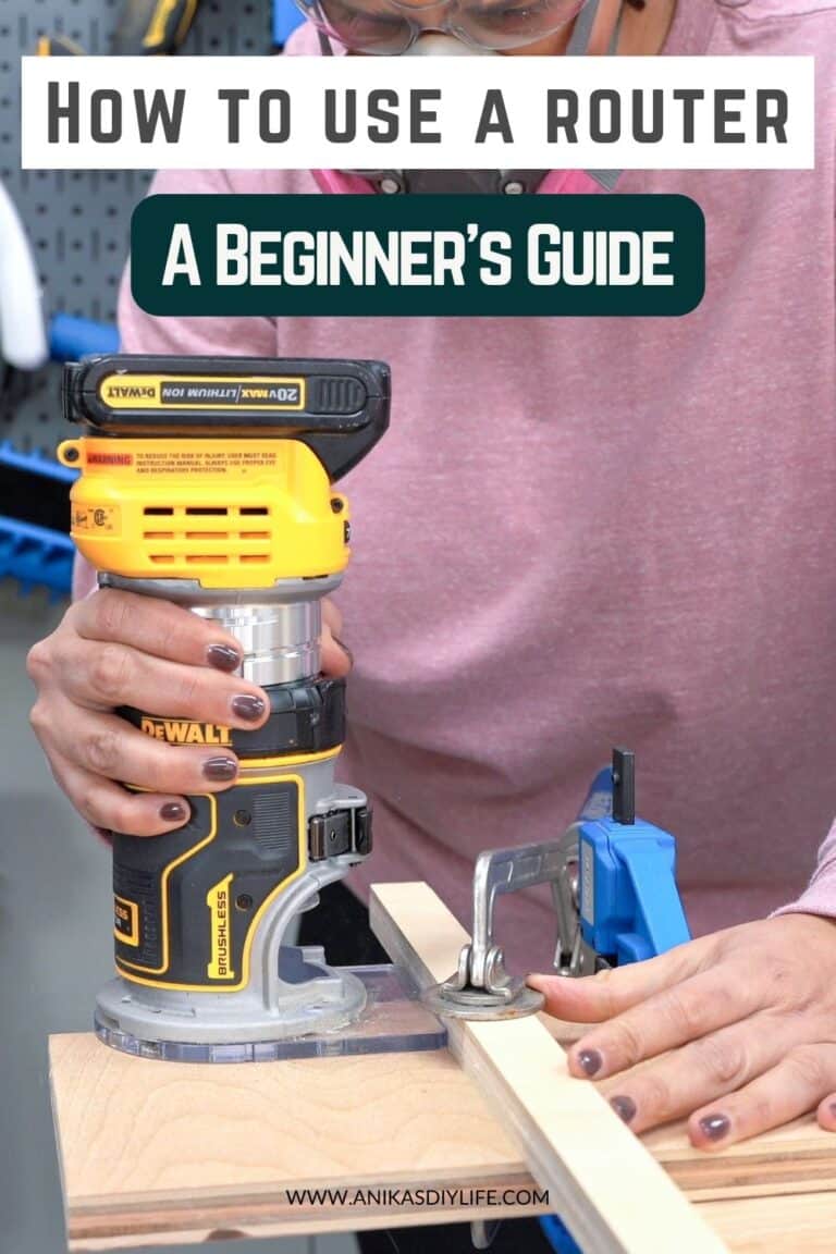 How To Use A Router For Beginner Woodworkers Anika's DIY Life