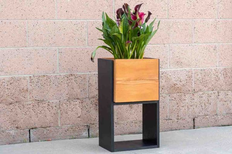 How To Build A DIY Tall Modern Planter - Anika's DIY Life